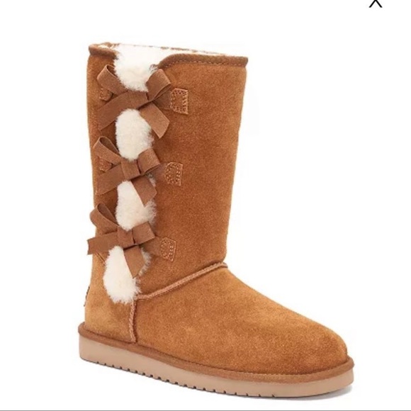 Koolaburra Shoes - Ugg koolaburra bow chestnut brown size 9